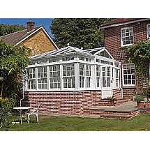 Gabel Fronted Conservatory with Georgian Bars